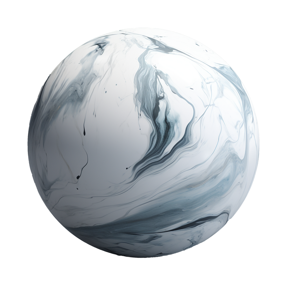 AI generated Marble png isolated on transparent background
