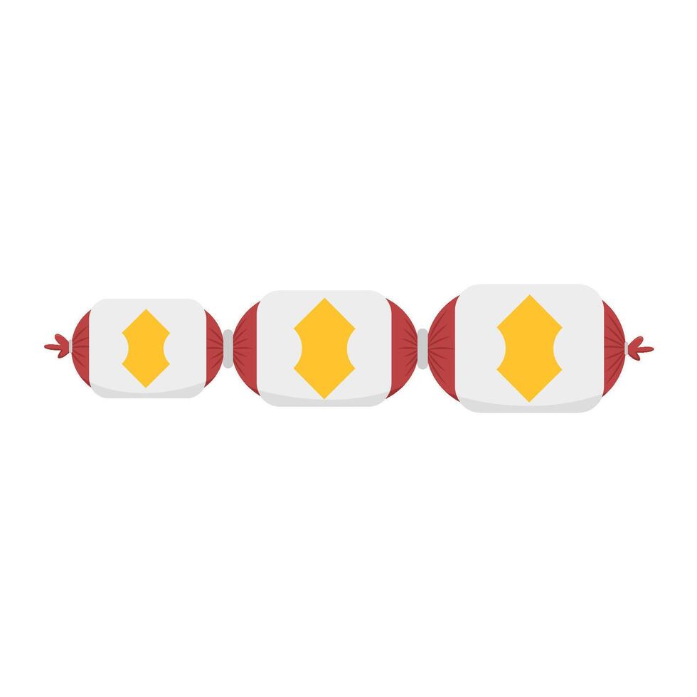 egg in sausage grill illustration vector