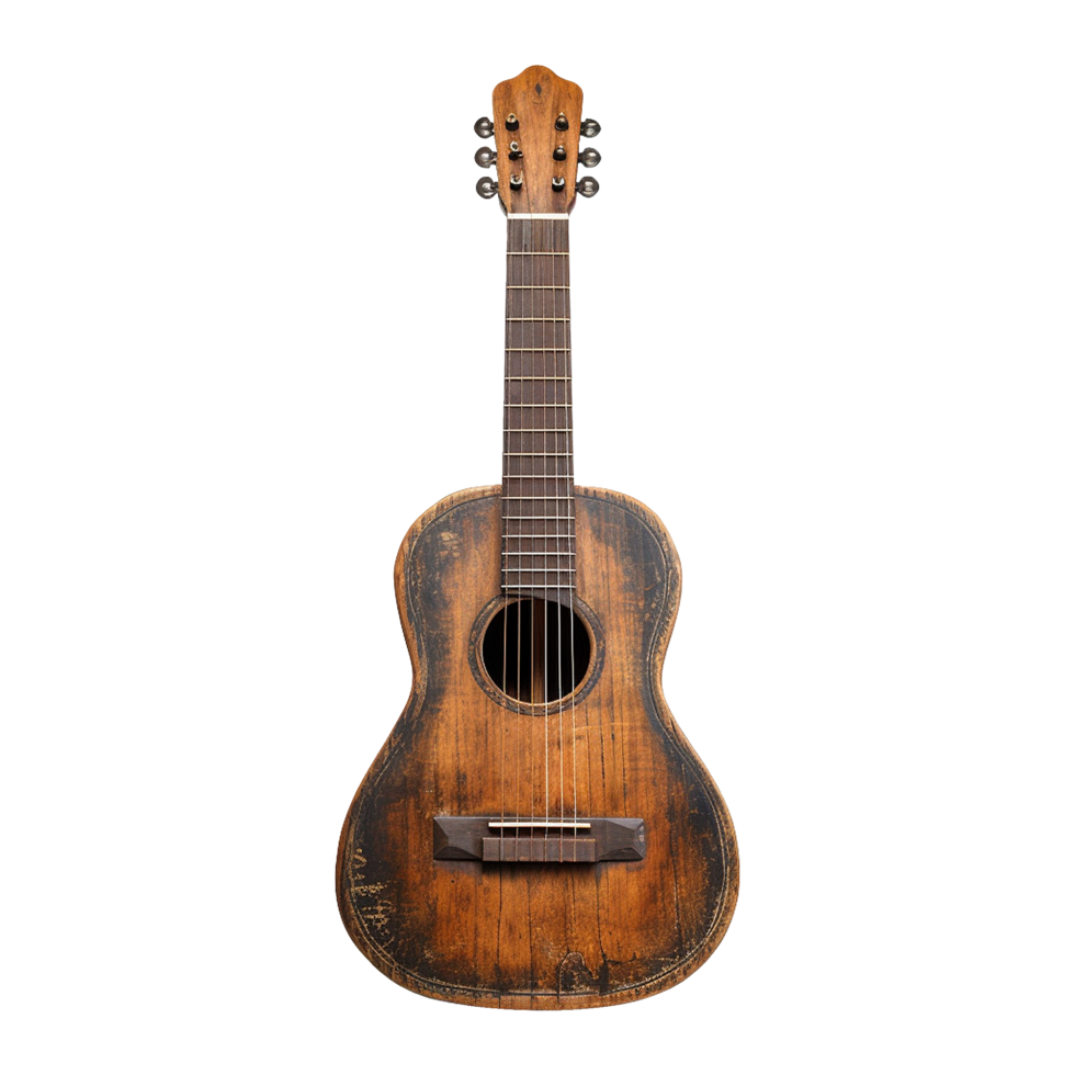 AI generated Guitar isolated on transparent background png