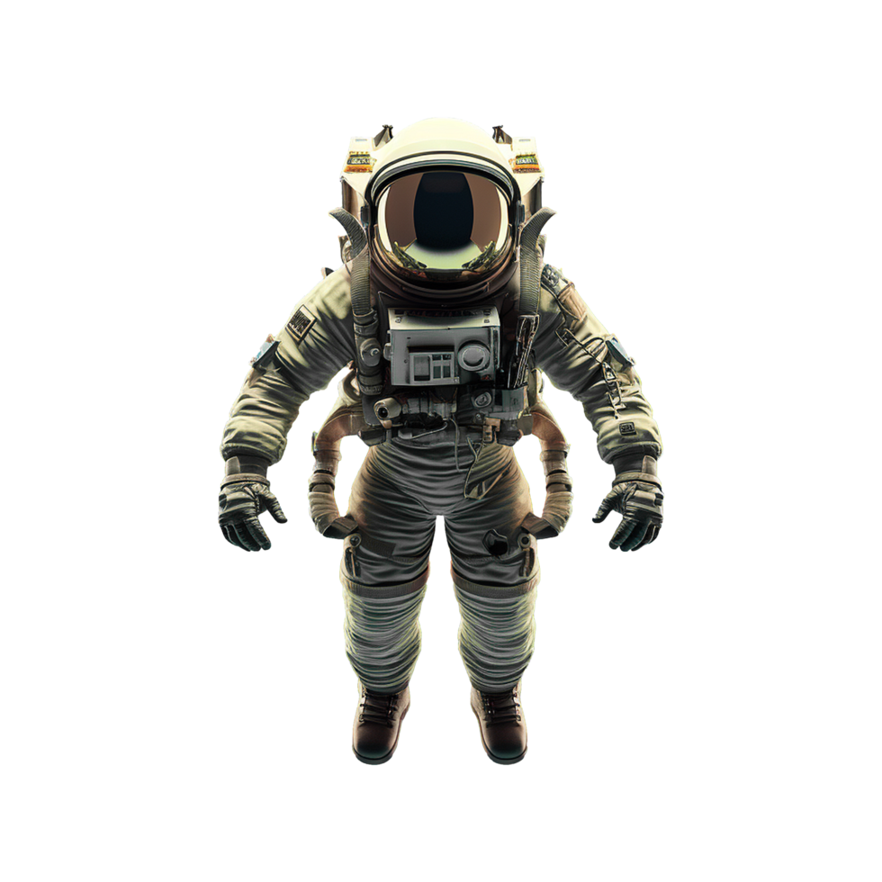 AI generated Astronaut in a space suite isolated on transparent background png
