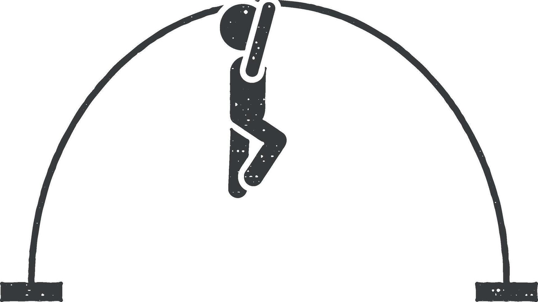 Sports, child, health, boy icon vector illustration in stamp style