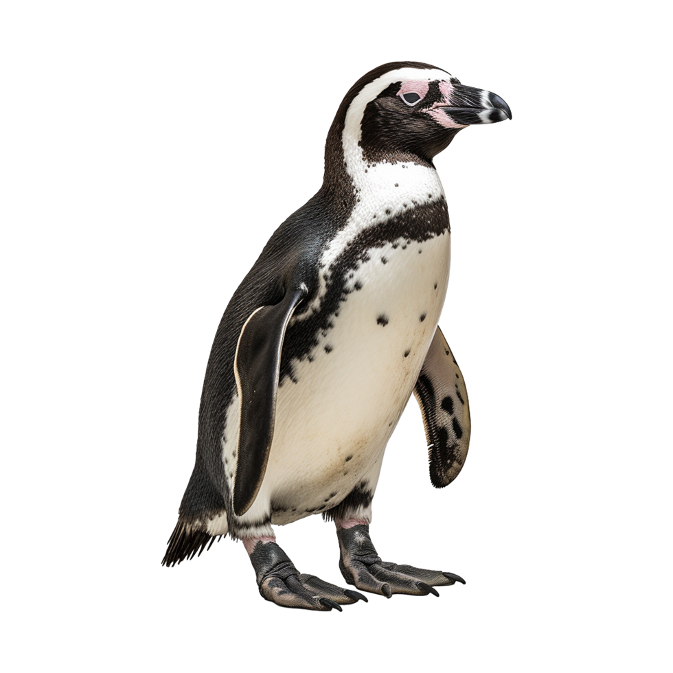 AI generated African penguin isolated on transparent background png