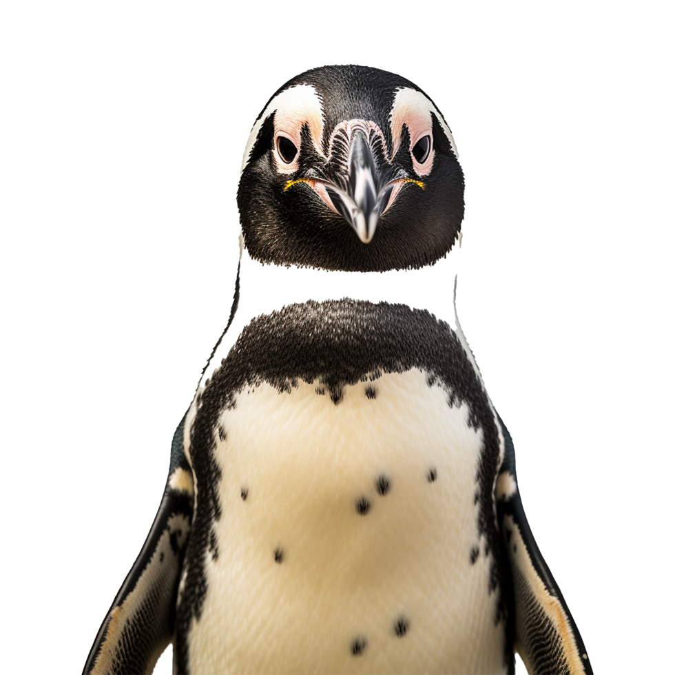 AI generated African penguin isolated on transparent background png