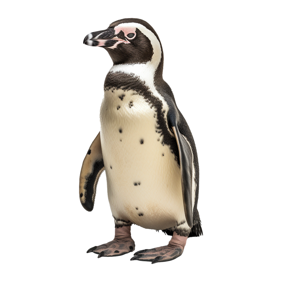 AI generated African penguin isolated on transparent background png