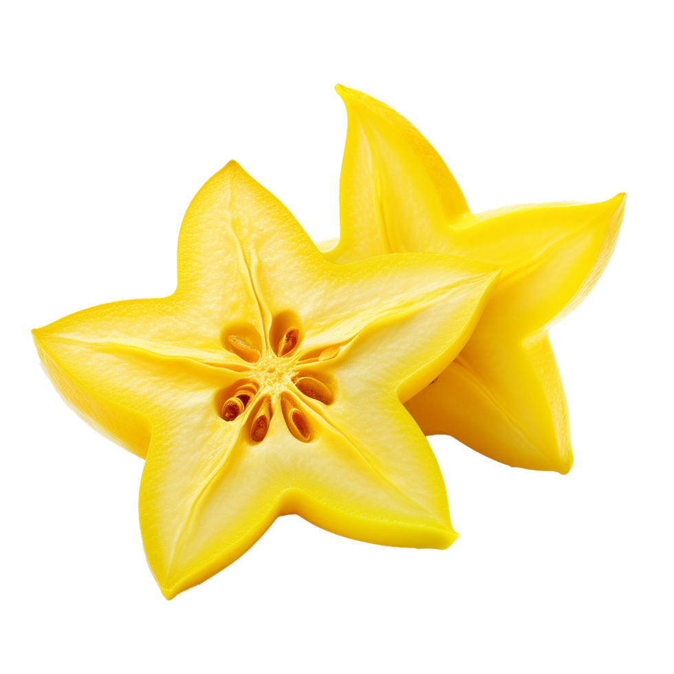 AI generated Star fruit png isolated on transparent background