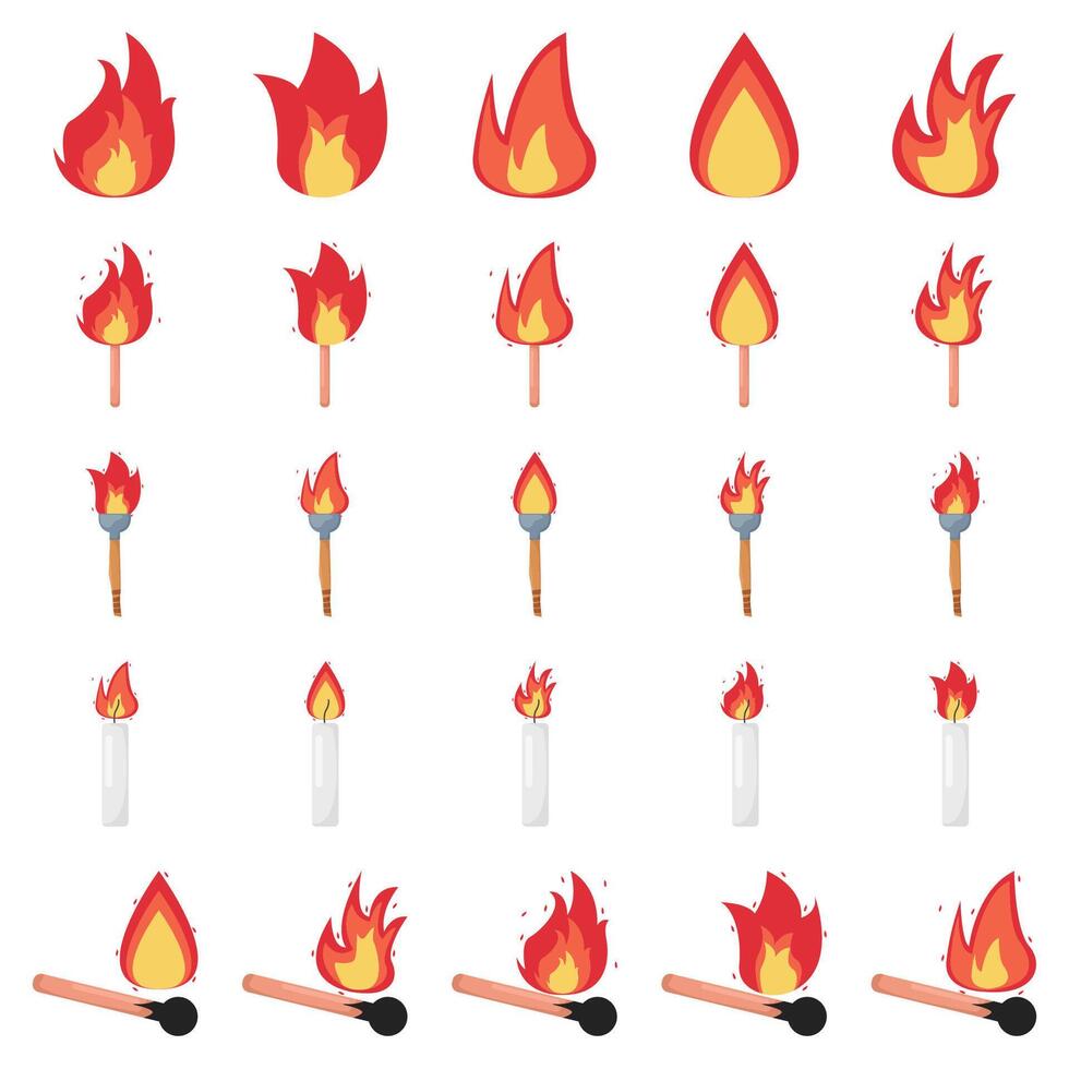 fire pack illustration vector