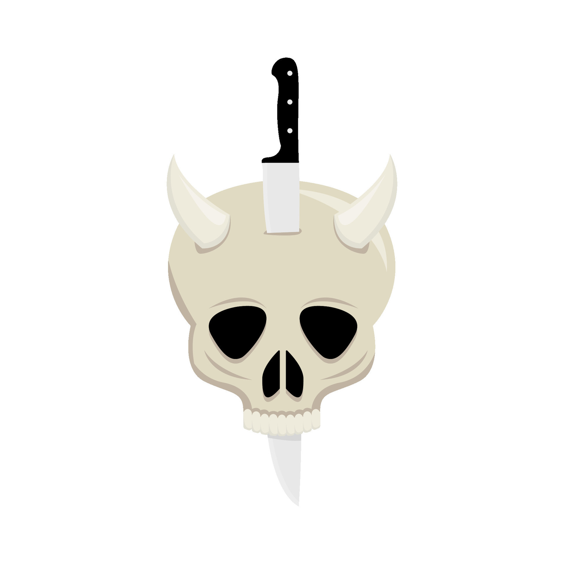 knife in skull illustration 38040899 Vector Art at Vecteezy