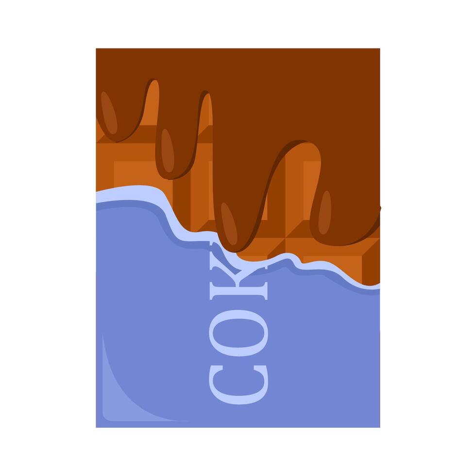 chocolate bar illustration vector
