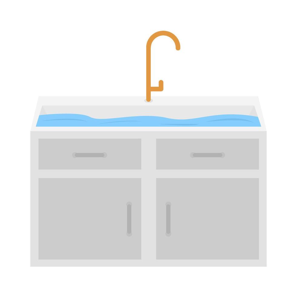 agua lavabo ilustración vector