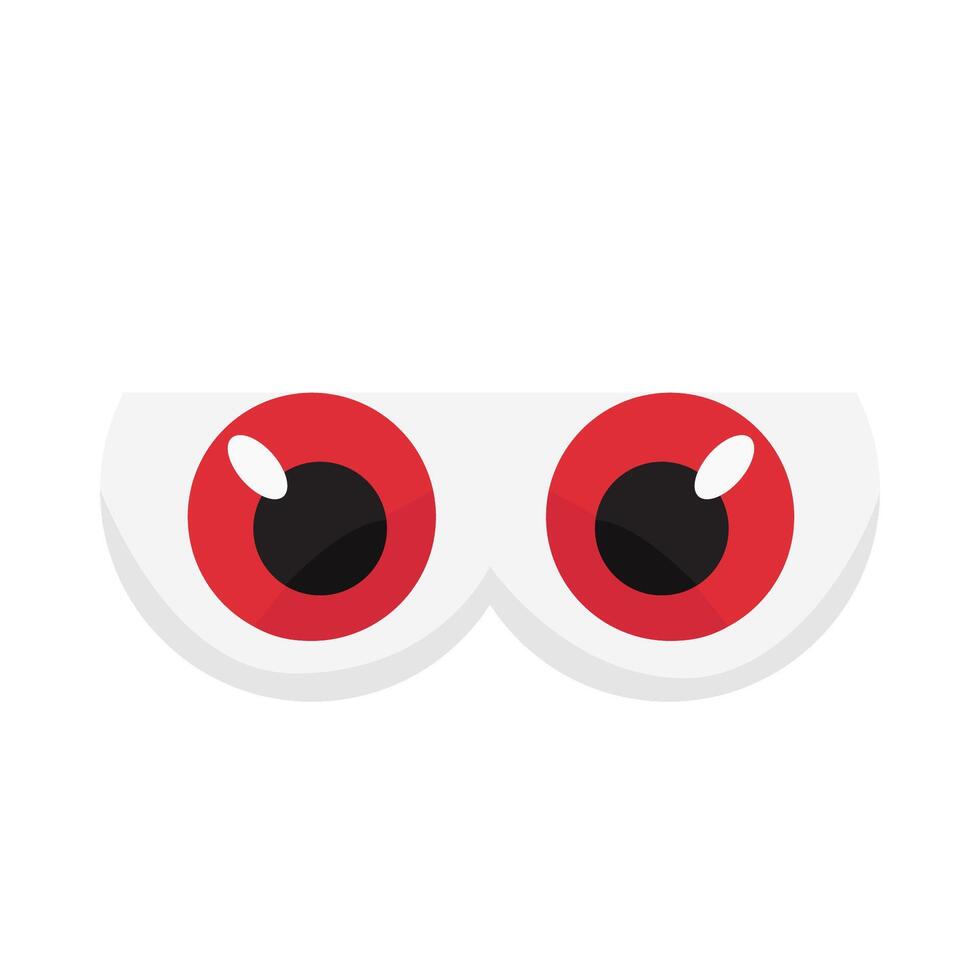 ojo lente rojo ilustración vector