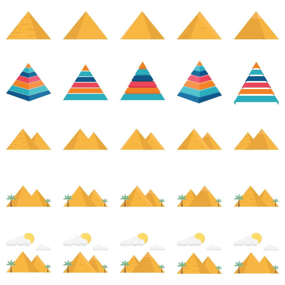 pirámide paquete ilustración vector