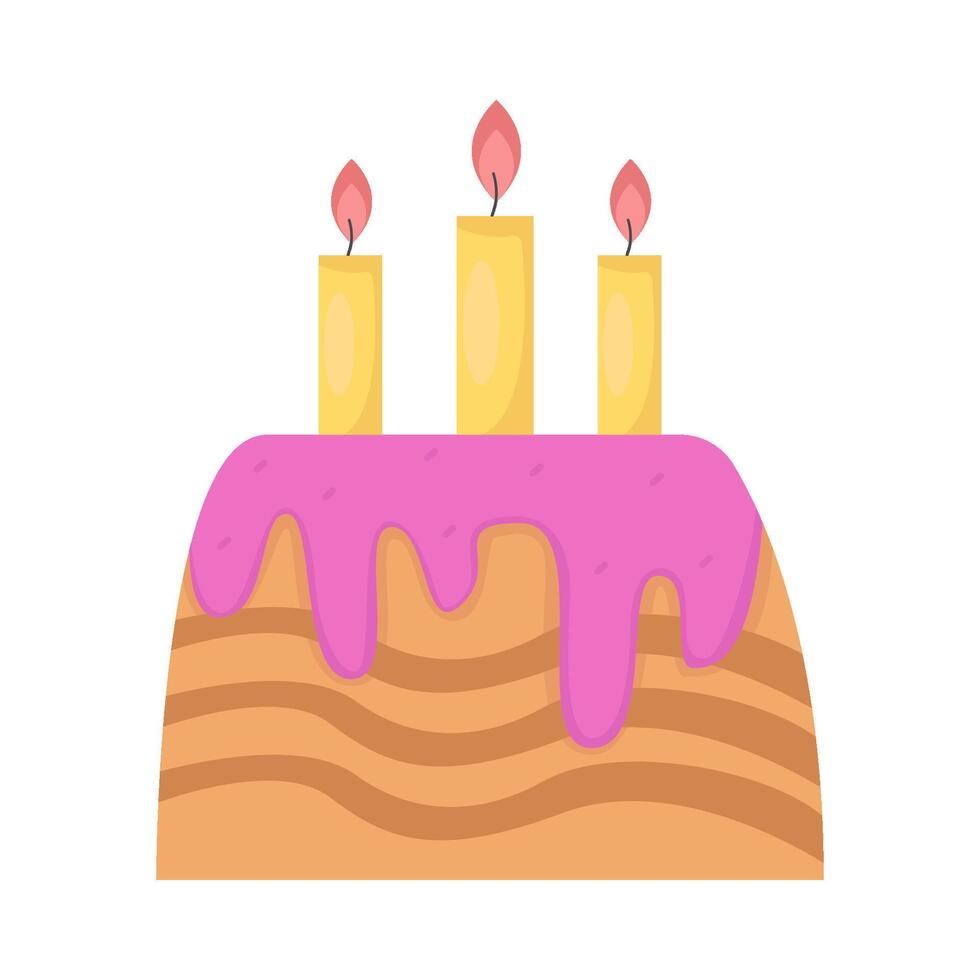 birthday cake illustration vector