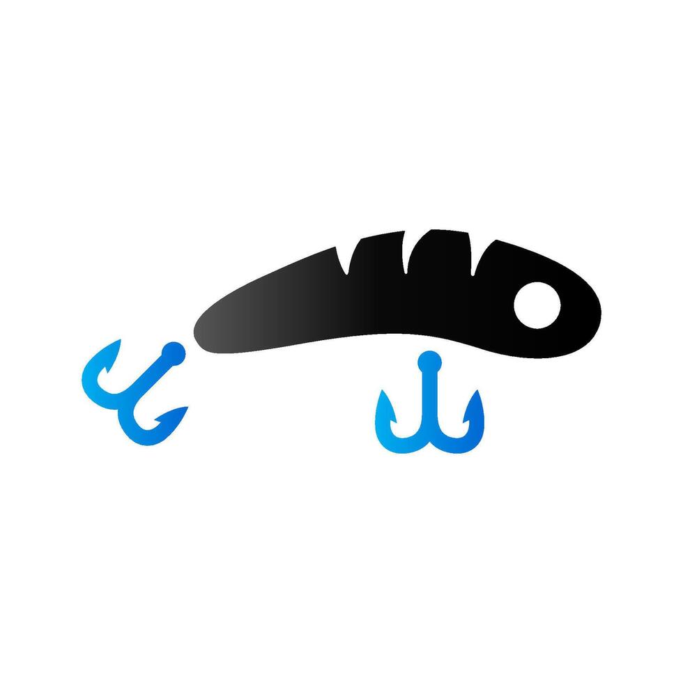 Fishing lure icon in duo tone color. Sport water attracts vector