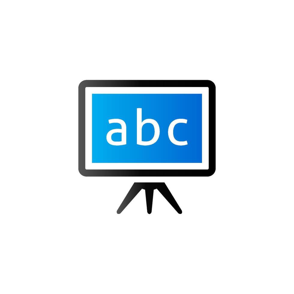 Blackboard icon in duo tone color. Education school college vector