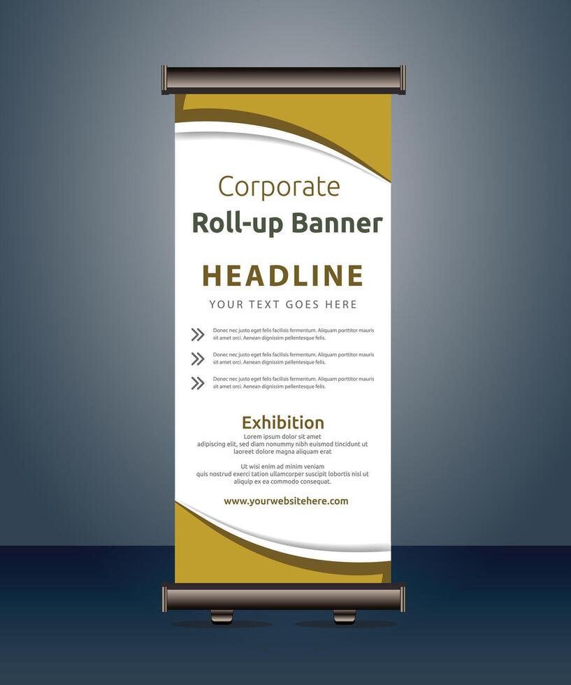 vector corporate business roll up banner standee pull up banner x banner template design