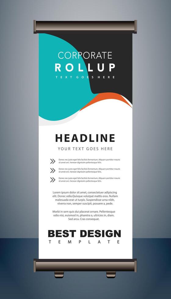 roll up x banner vector