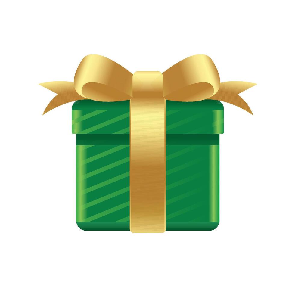 Gift box icon in color. Holiday Christmas birthday vector