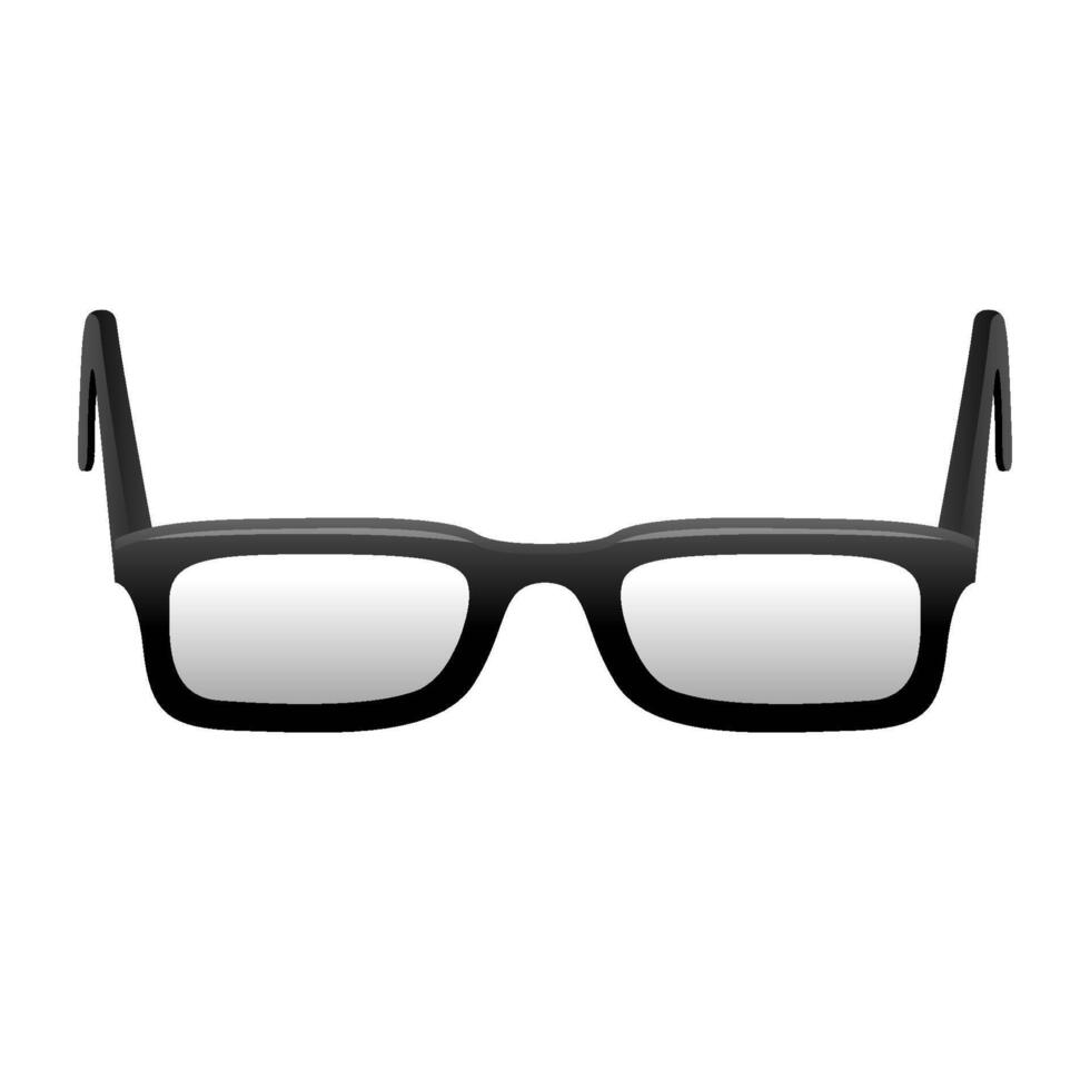 Eyeglasses icon in color. Seeing device myopia vector