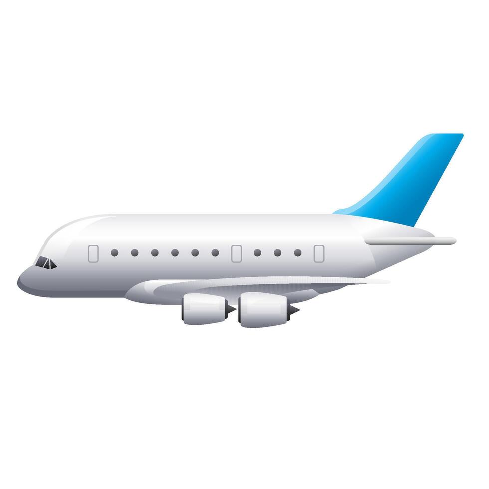 Airplane icon in color. Aviation transportation travel vector