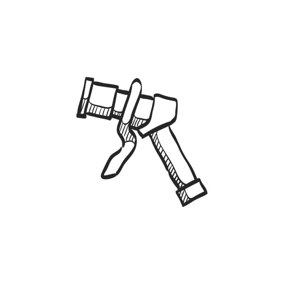 Hand drawn sketch icon electric vehicle charger vector