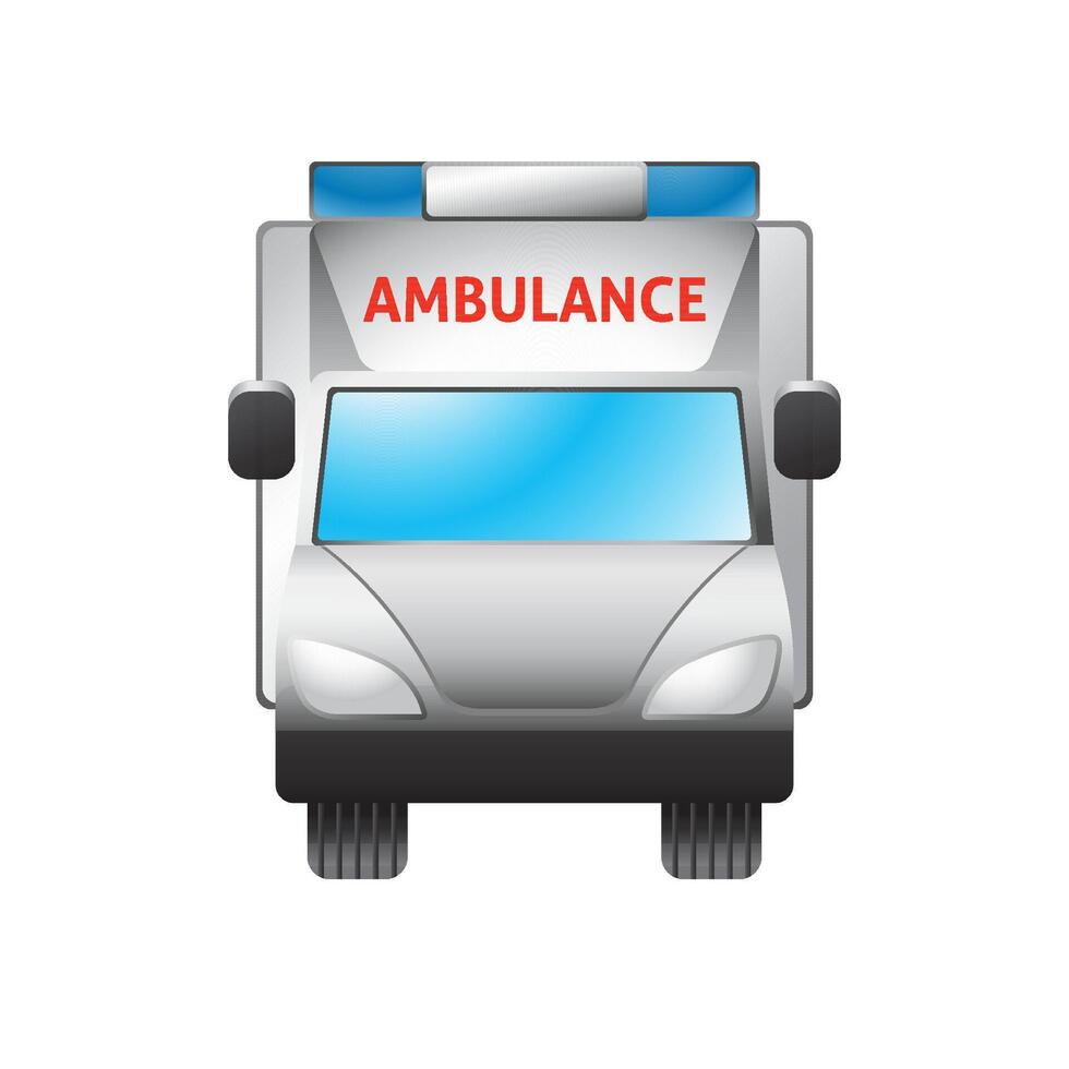 Ambulance icon in color. Medical help healthcare vector