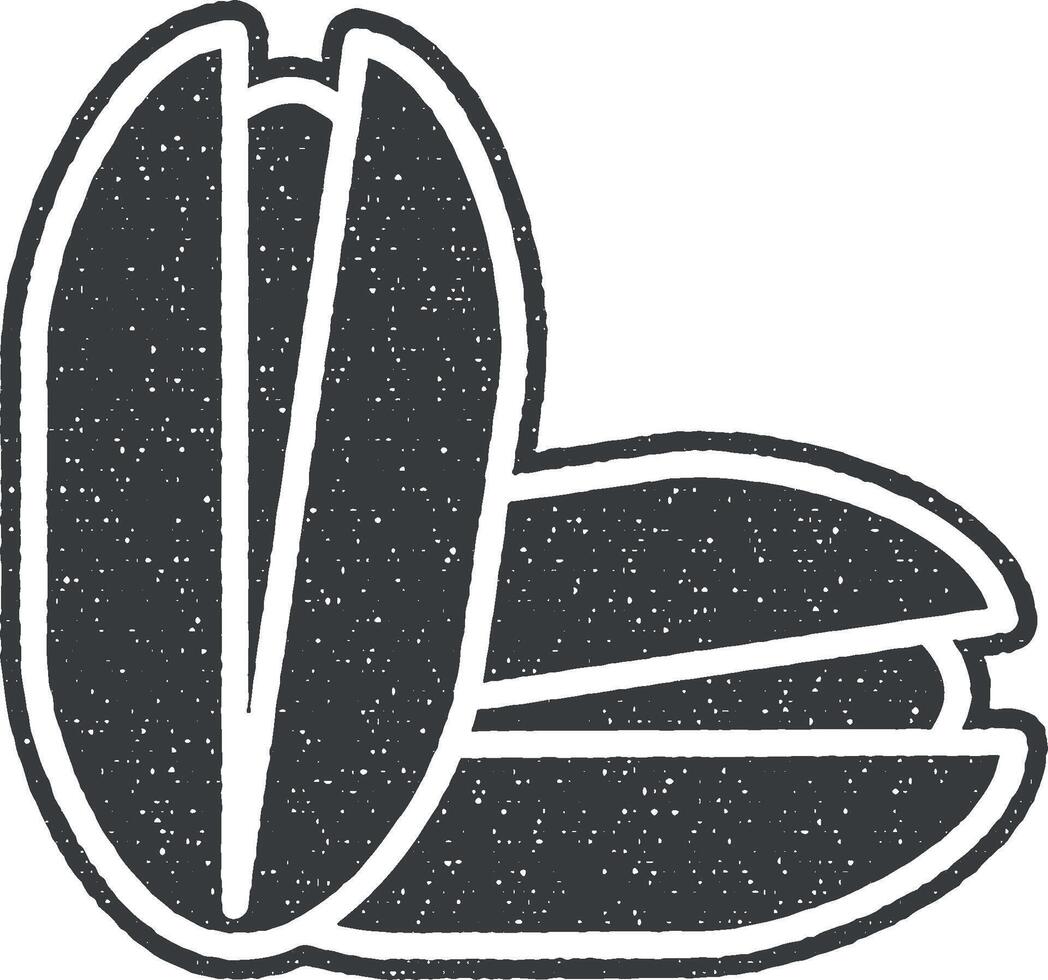 pistacho vector icono ilustración con sello efecto