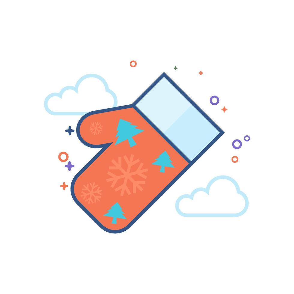 Icon flat color style vector illustration