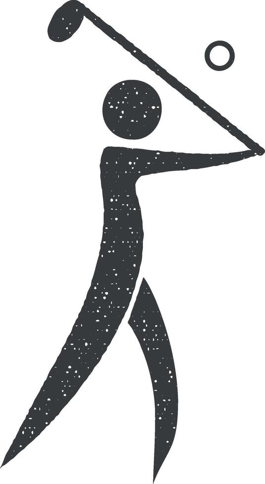 taekwondo vector icono ilustración con sello efecto