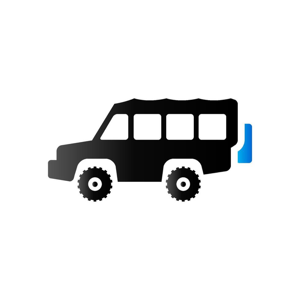 fuera del camino coche icono en dúo tono color. camión doble cabina explorar vector