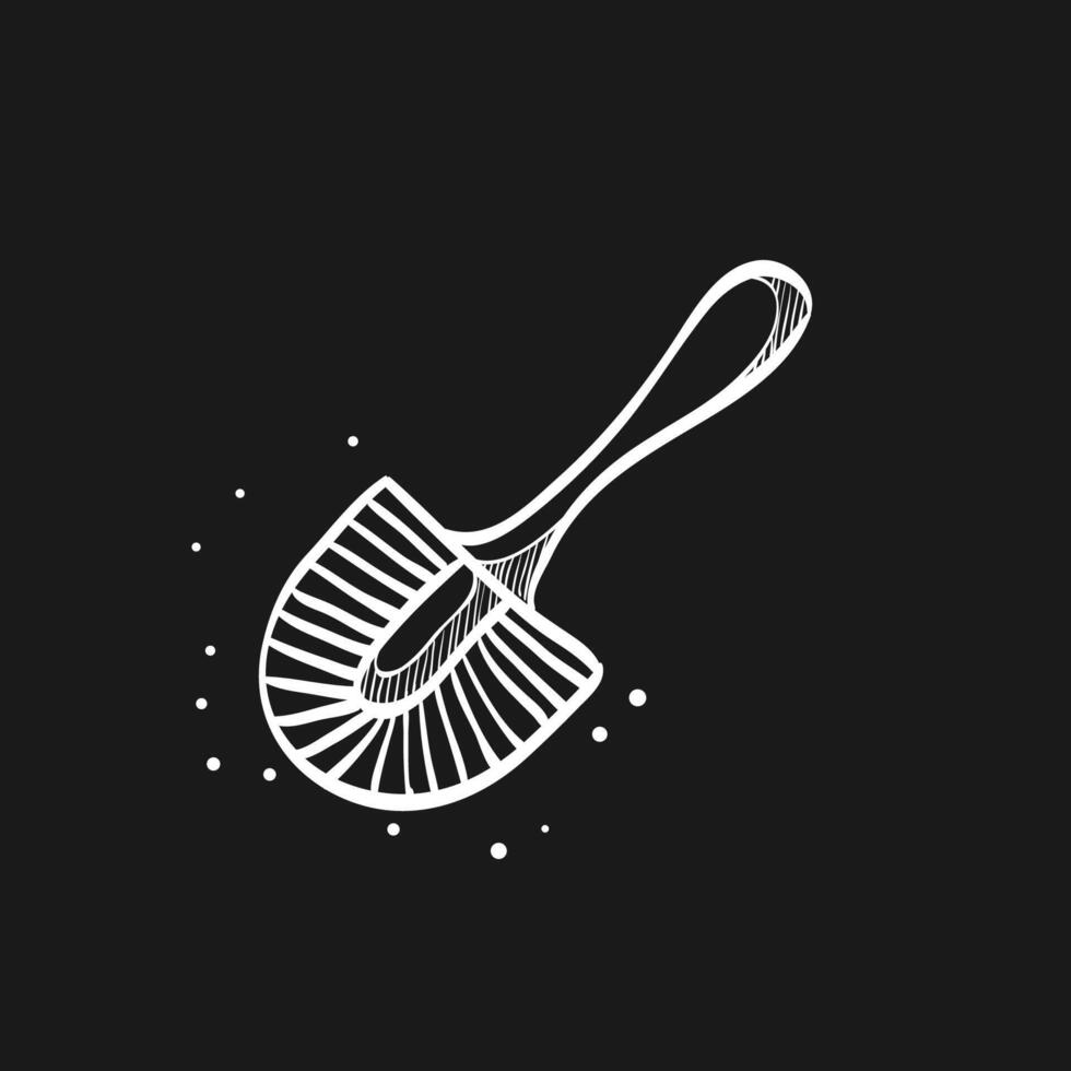 Brush doodle sketch illustration vector