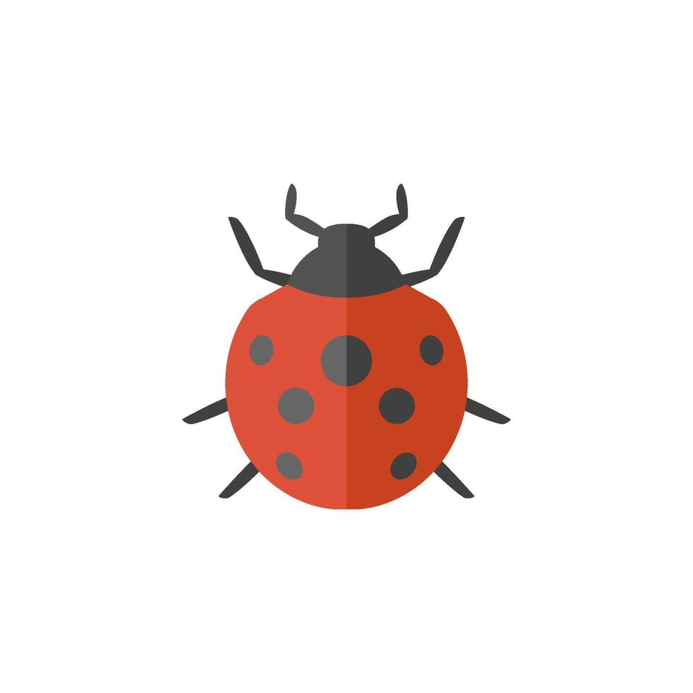 Bug icon in flat color style. Animal, insects, computer virus, malware vector
