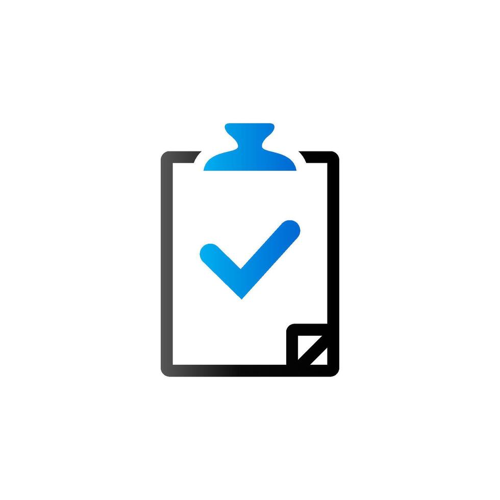 Checkmark icon in duo tone color. Organizer reminder schedule vector