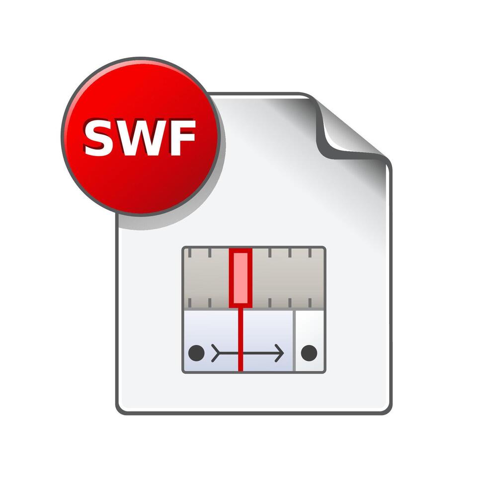 Image animation file format icon in color. File computer data vector