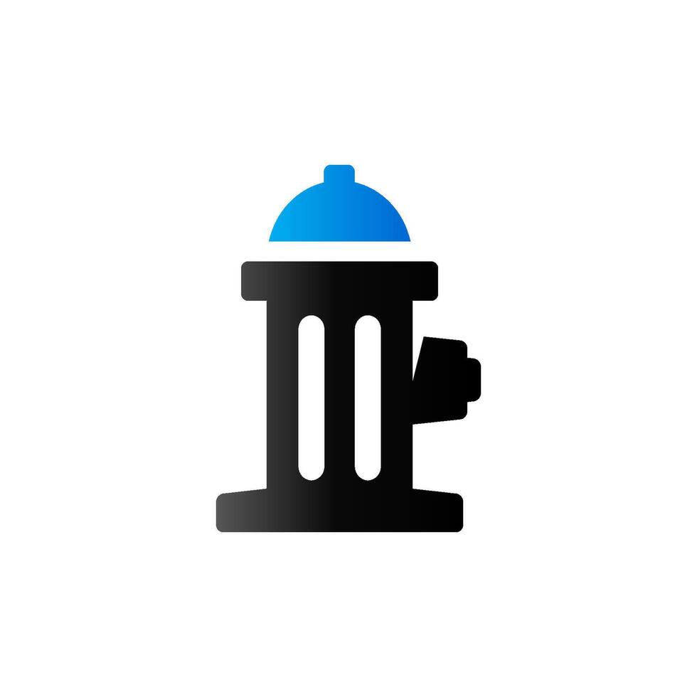 Hydrant icon in duo tone color. Fireman equipment water source vector