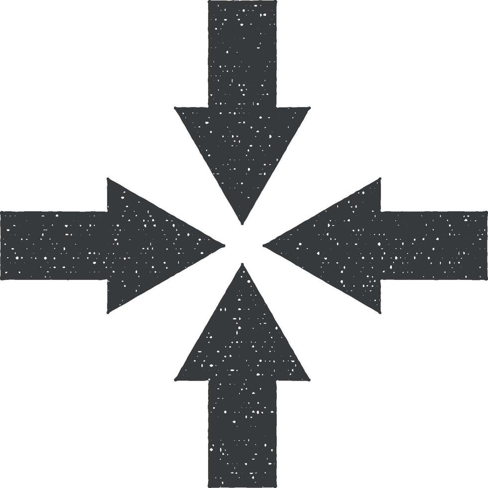flecha vector icono ilustración con sello efecto