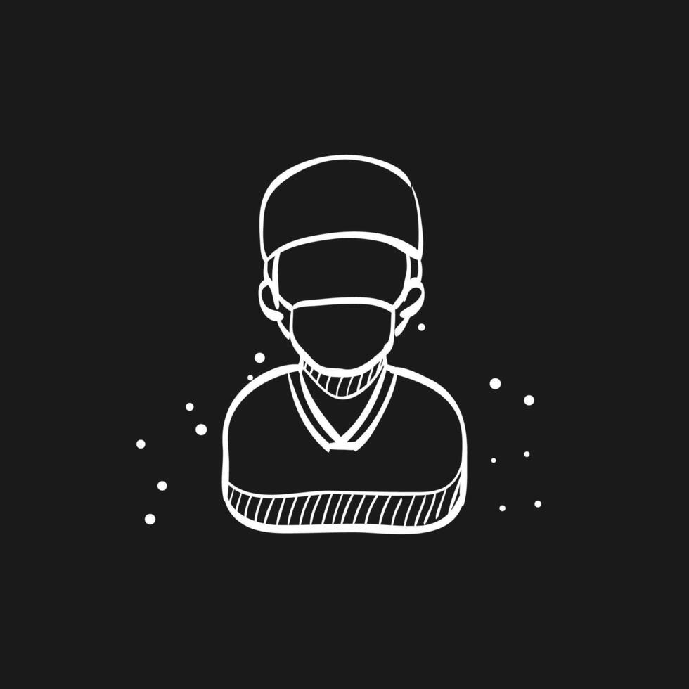 Surgeon doodle sketch illustration vector