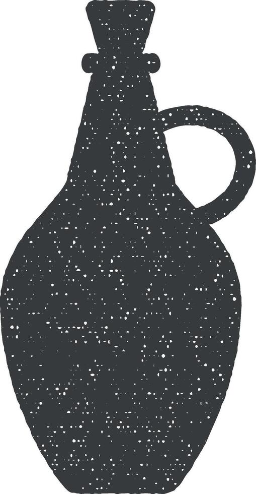 Syrup, maple vector icon illustration with stamp effect