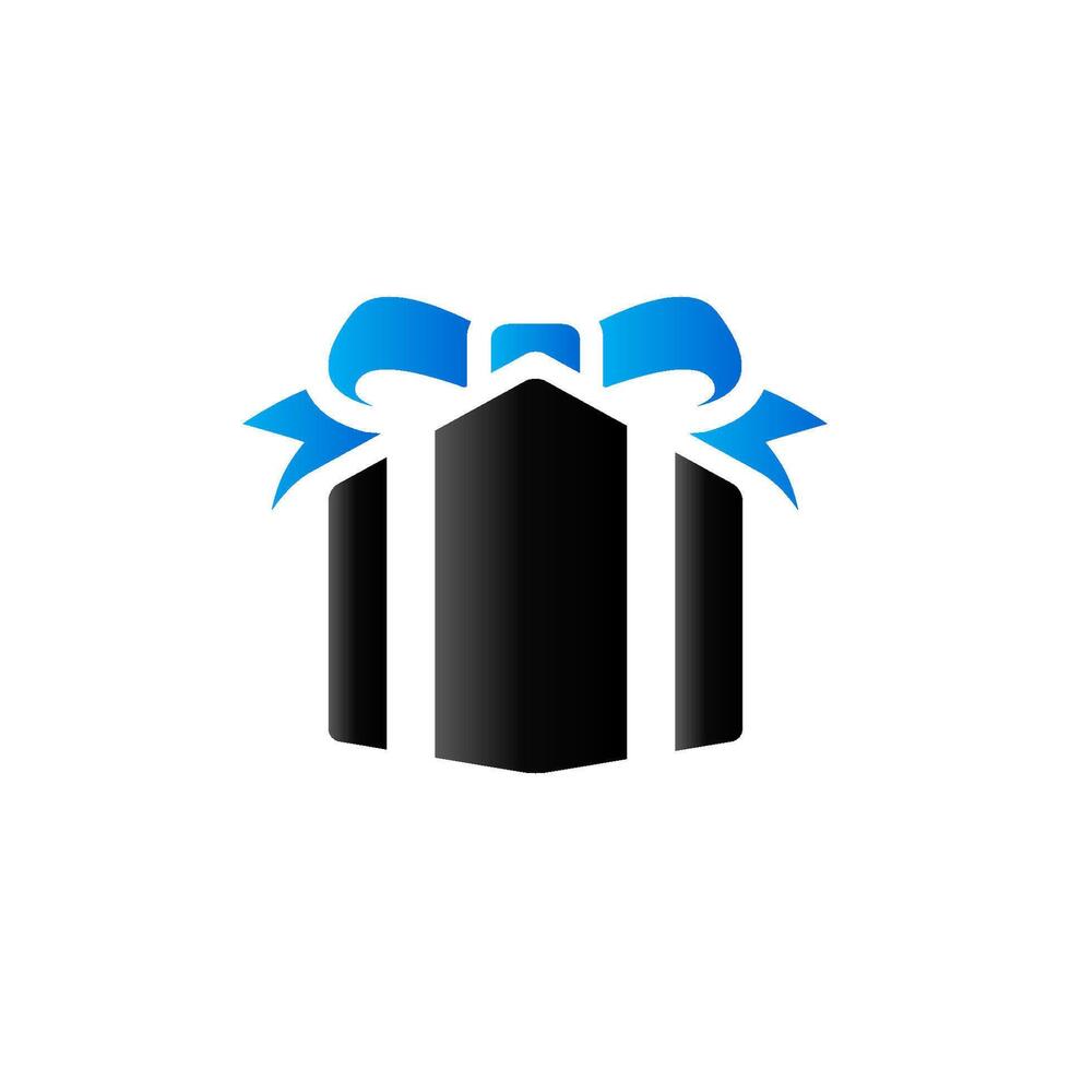 Gift box icon in duo tone color. Present birthday Christmas holiday vector