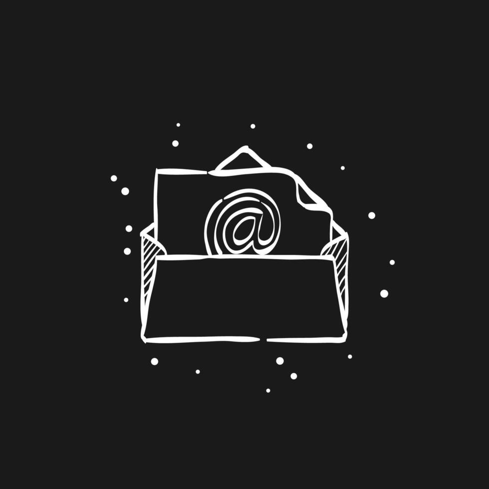 Email doodle sketch illustration vector