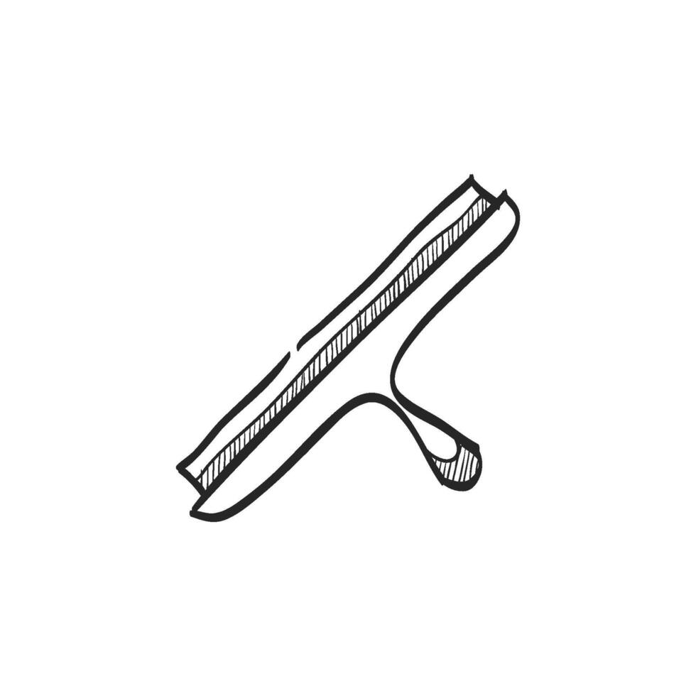 Hand drawn sketch icon glass scraper vector