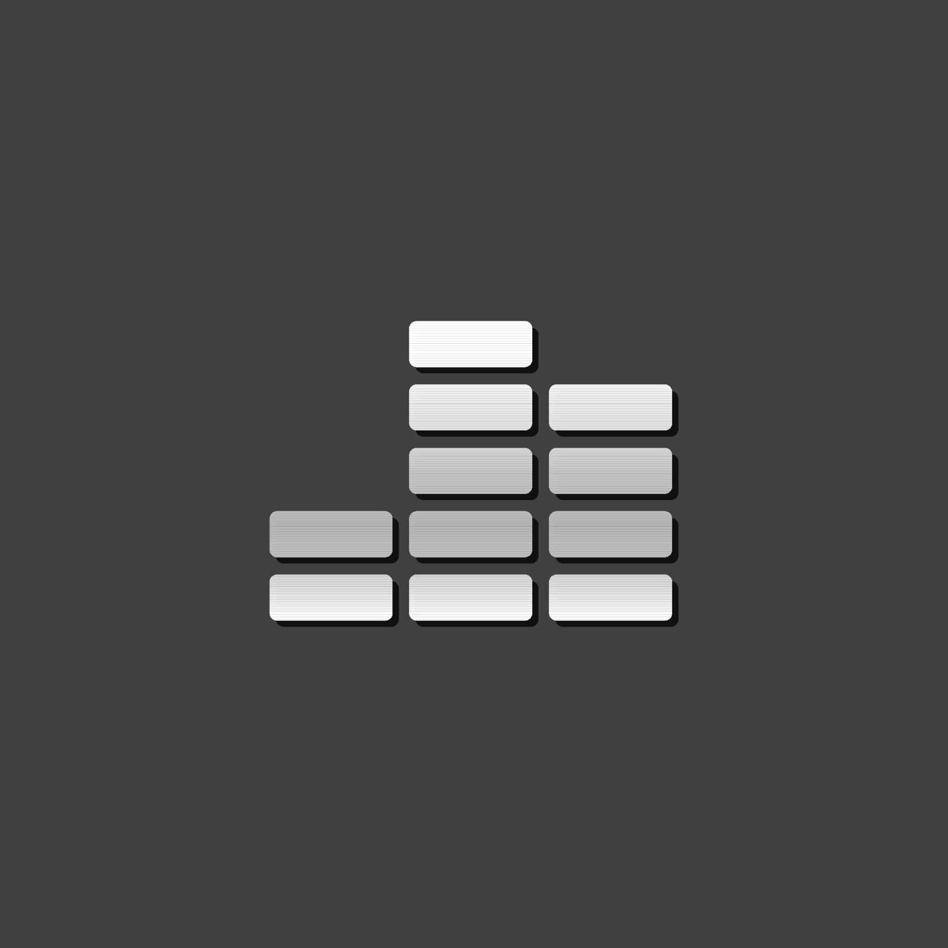 Audio symbol icon in metallic grey color style. Computer data music streaming 38045986 Vector