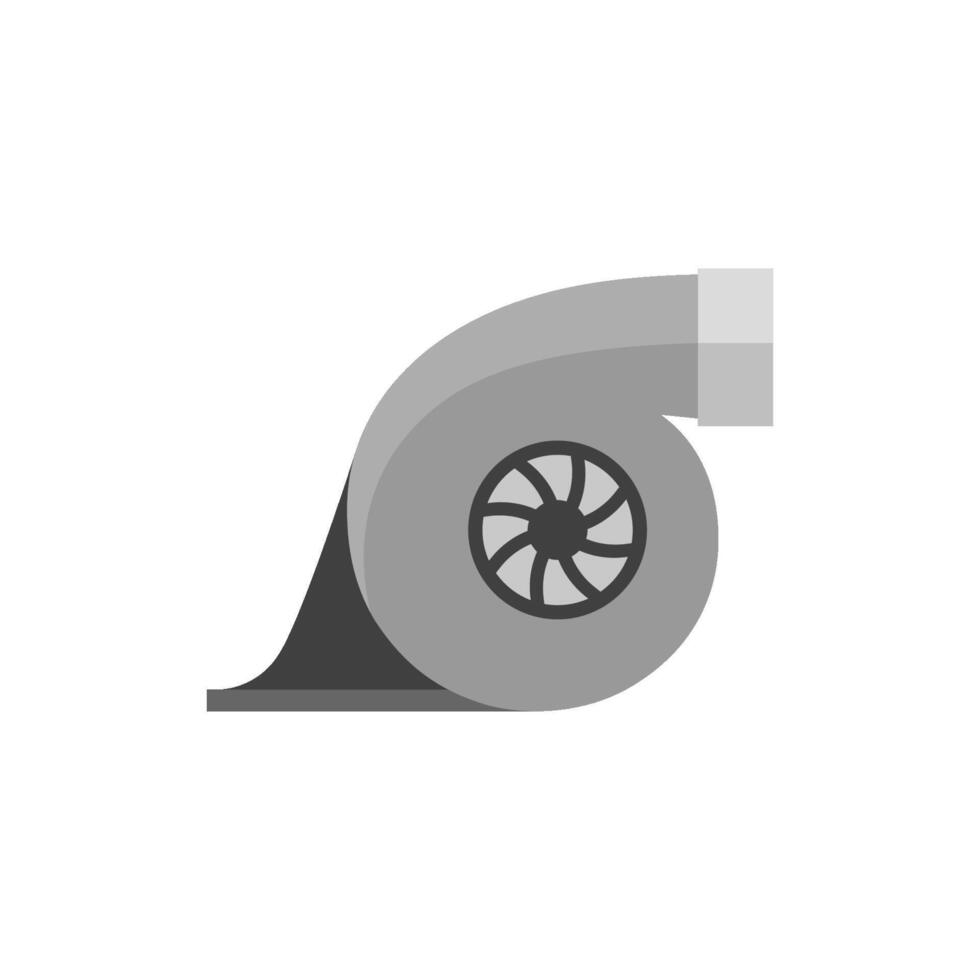 Turbo charger icon in flat color style. Automobile car sport speed boost engine machine vector