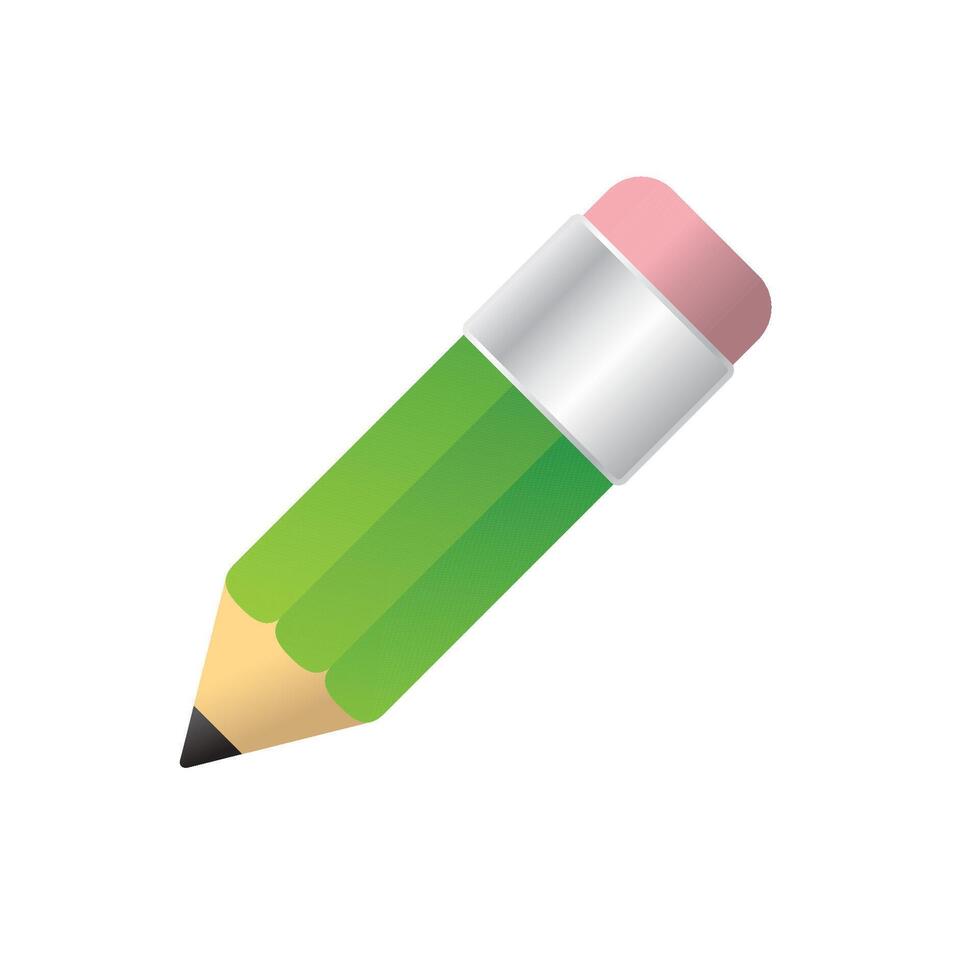 Pencil icon in color. doodling sketch plan vector