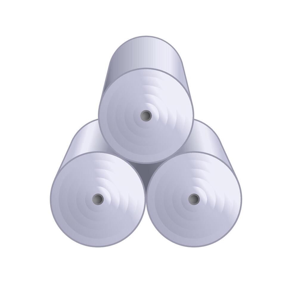 Printing paper roll icon in color. Print shop service publisher vector