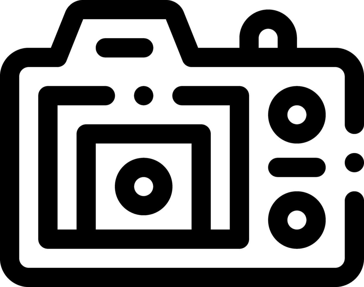this icon or logo camera icon or other where it explaints type camera type or camera type and others or design application software vector