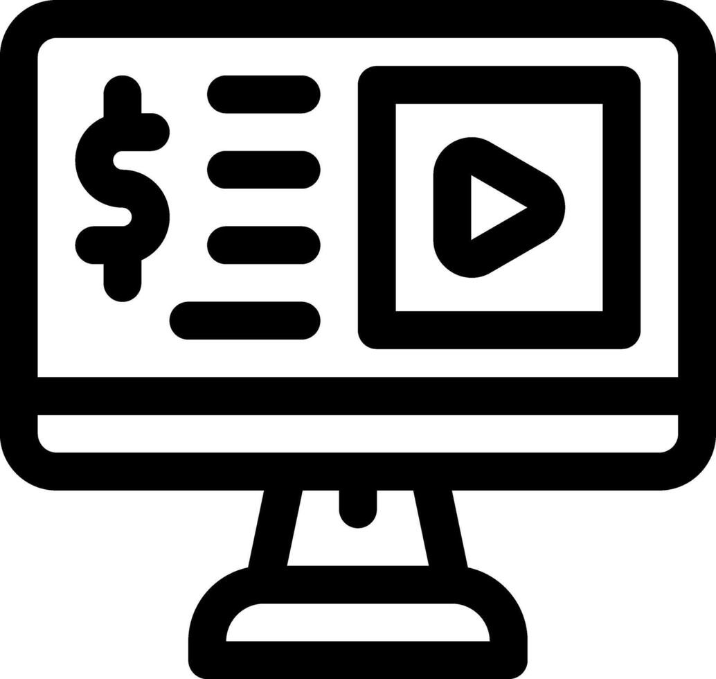 this icon or logo online streaming icon or other where it explaints things that must be prepared by an institution to provide information online to the public and others or design application vector