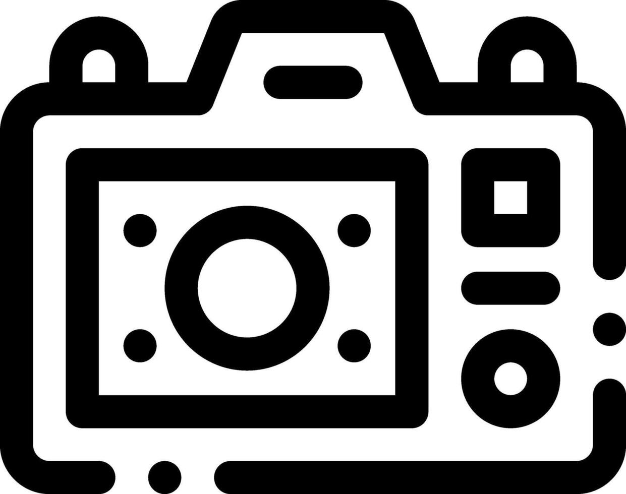 this icon or logo camera icon or other where it explaints type camera type or camera type and others or design application software vector