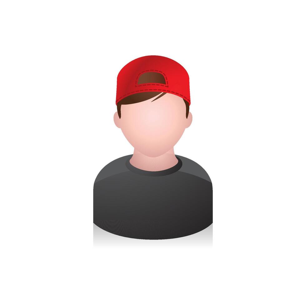 Boy avatar icon in colors. vector