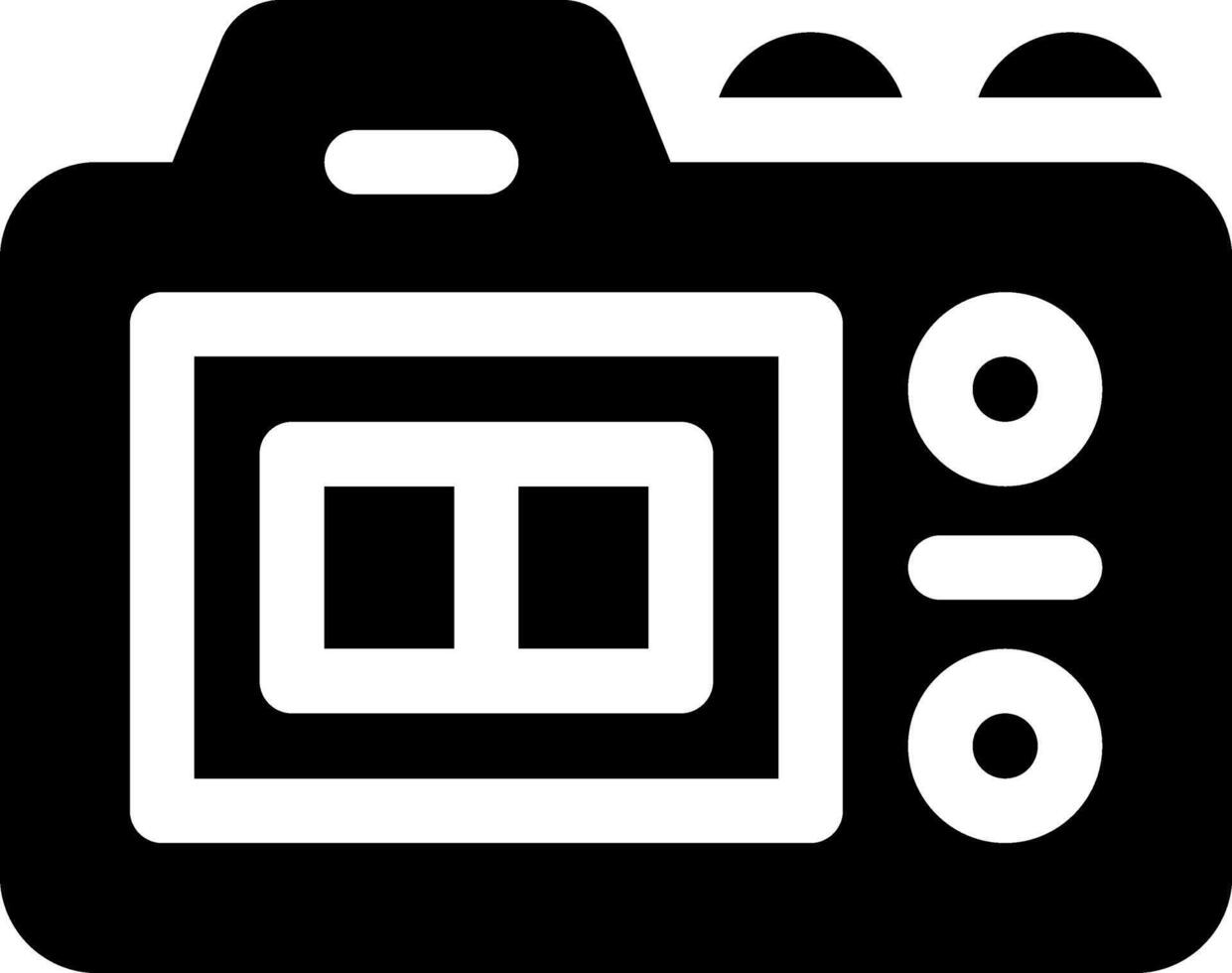 this icon or logo camera icon or other where it explaints type camera type or camera type and others or design application software vector