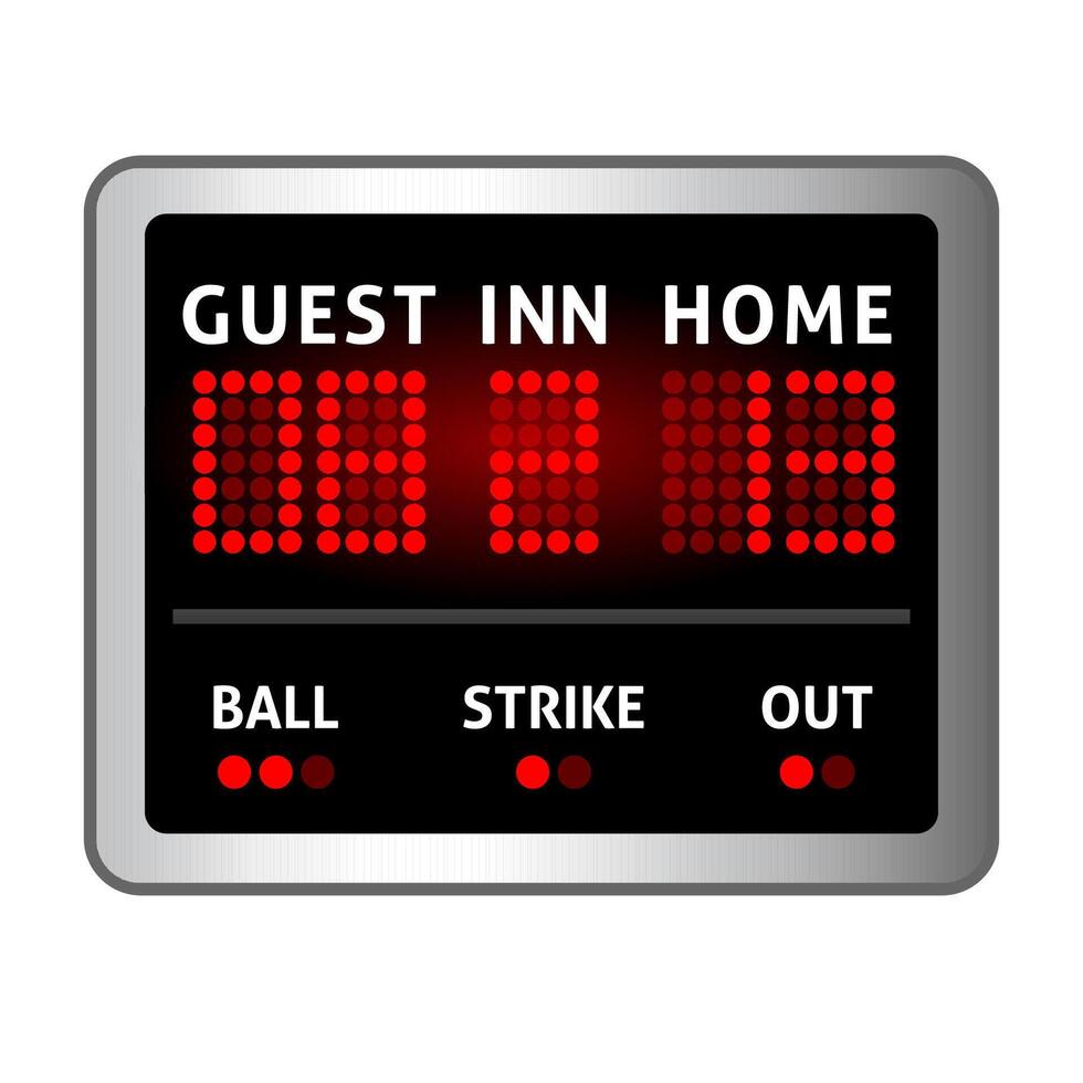 Score board icon in color. Sport technology vector